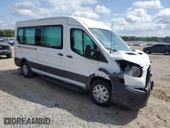 2022 Ford Transit Passenger XL z VIN 1FBAX2C85NKA17809, wystawiony jako Copart lot #53544415 z przebiegiem 17 983 mil mil oraz Szkody całkowita. Historia ofert i sprzedaży dostępna na DreamBid. Obrazek 4.