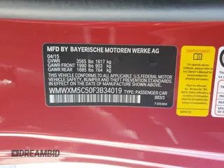 2015 MINI Hardtop with VIN WMWXM5C50F3B34019, listed as a Copart auction lot 57145745 with 224,177 mi miles and Salvage title. Bid and sale history available at DreamBid. Image 12.