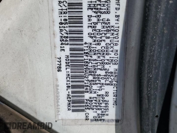 1998 Toyota Avalon XL with VIN 4T1BF18B9WU271848, listed as a Copart auction lot 49508095 with Not Provided miles and Salvage Title. Bid and sale history available at DreamBid. Image 12.