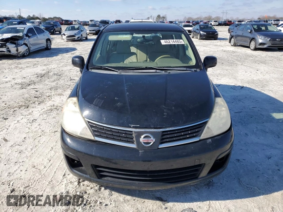 2007 Nissan Versa 1.8 S with VIN 3N1BC13E07L444184, listed as a Copart auction lot 46214485 with 125,316 mi miles and Salvage Title. Bid and sale history available at carsss.com. Image 5.