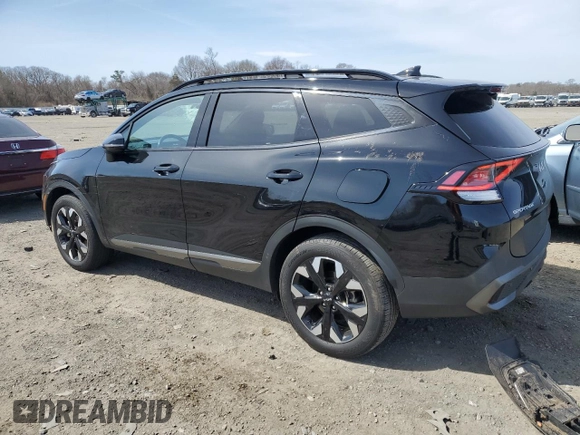 2023 Kia Sportage X-Line with VIN 5XYK6CAF7PG041886, listed as a Copart auction lot 51122875 with 36,503 mi miles and Salvage Title. Bid and sale history available at DreamBid. Image 2.