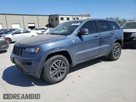 2020 Jeep Grand Cherokee Trailhawk with VIN 1C4RJFLT1LC357901, listed as a Copart auction lot 49820815 with 50,293 mi miles and Salvage title. Bid and sale history available at DreamBid. Image 1.