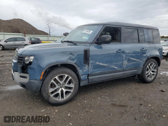 2020 Land Rover Defender S with VIN SALEJEEX2L2015140, listed as a Copart auction lot 51565305 with 66,370 mi miles and Salvage title. Bid and sale history available at DreamBid. Image 1.