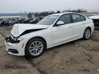 2017 BMW 3 Series 320i with VIN WBA8E1G57HNU14769, listed as a Copart auction lot 44388455 with 104,450 mi miles and Salvage Title. Bid and sale history available at carsss.com. Image 1.