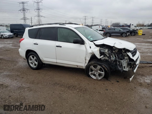 2008 Toyota RAV4 with VIN JTMBD33V586063710, listed as a Copart auction lot 51377555 with 123,224 mi miles and Salvage Title. Bid and sale history available at carsss.com. Image 4.