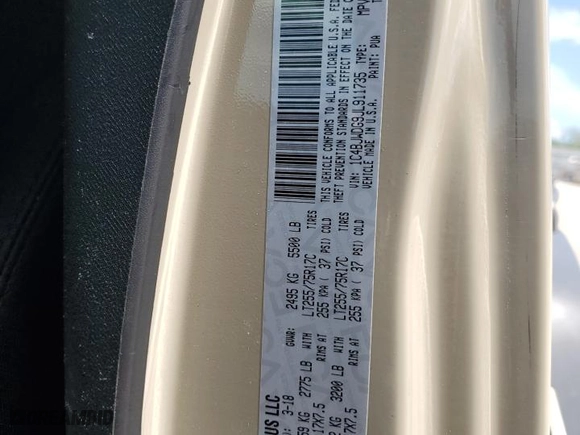 2018 Jeep Wrangler JK Unlimited Sport S with VIN 1C4BJWDG9JL911735, listed as a Copart auction lot 55665864 with 106,176 mi miles and Salvage Title. Bid and sale history available at carsss.com. Image 13.