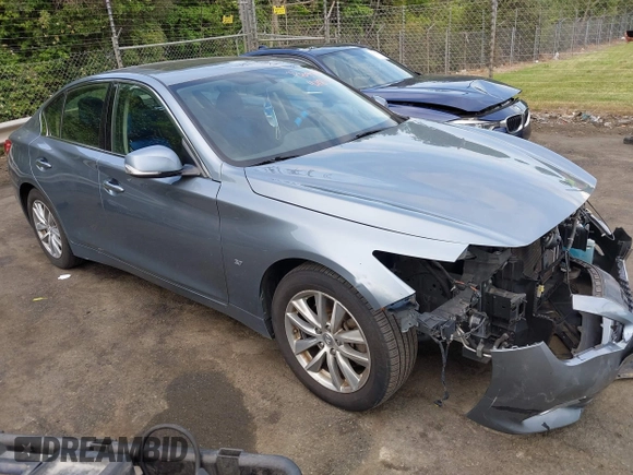 2015 Infiniti Q50 with VIN JN1BV7AR9FM418836, listed as a IAAI auction lot 42181355 with 165,787 mi miles and . Bid and sale history available at DreamBid. Image 1.