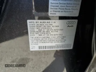 2007 Audi Q7 Premium Plus with VIN WA1EY74L57D065595, listed as a Copart auction lot 62612355 with 155,980 mi miles and Salvage title. Bid and sale history available at DreamBid. Image 13.
