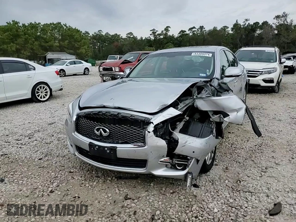 2018 Infiniti Q70 Luxe with VIN JN1BY1AR5JM220722, listed as a Copart auction lot 83309374 with 67,543 mi miles and Salvage title. Bid and sale history available at DreamBid. Image 14.