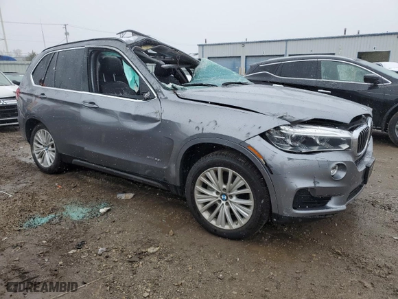 2016 BMW X5 xDrive35i with VIN 5UXKR0C53G0P31813, listed as a Copart auction lot 81564174 with 0 mi miles and Salvage Title. Bid and sale history available at carsss.com. Image 4.