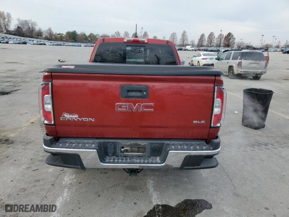 2015 GMC Canyon 2WD with VIN 1GTH5BE34F1184901, listed as a Copart auction lot 84848814 with 87,882 mi miles and Salvage Title. Bid and sale history available at carsss.com. Image 6.