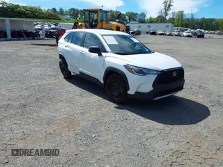 2024 Toyota Corolla Cross L with VIN 7MUAAABG9RV105847, listed as a IAAI auction lot 42366341 with 8,203 mi miles and . Bid and sale history available at DreamBid. Image 1.