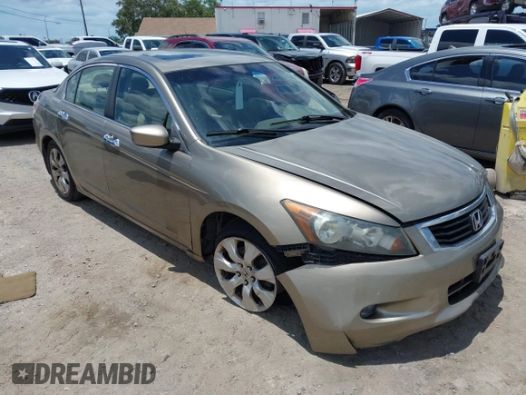 2010 Honda Accord EX-L z VIN 1HGCP3F88AA007606, wystawiony jako IAAI lot #42251843 z przebiegiem Nie podano mil oraz . Historia ofert i sprzedaży dostępna na DreamBid. Obrazek 1.