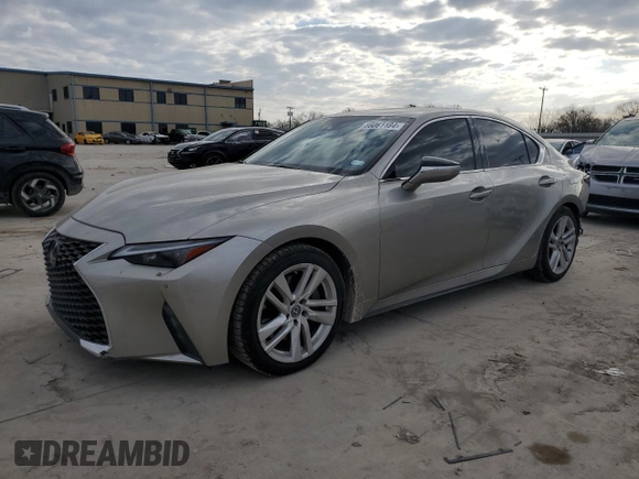 2023 Lexus IS 300 with VIN JTHCA1D29P5125490, listed as a Copart auction lot 86061184 with 42,569 mi miles and Salvage title. Bid and sale history available at DreamBid. Image 1.