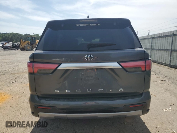 2023 Toyota Sequoia SR5 with VIN 7SVAAABA1PX007351, listed as a Copart auction lot 52858825 with 38,137 mi miles and Salvage Title. Bid and sale history available at carsss.com. Image 6.