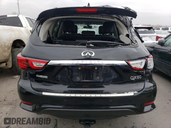 2016 Infiniti QX60 with VIN 5N1AL0MM3GC503924, listed as a Copart auction lot 44985065 with 109,328 mi miles and Salvage Title. Bid and sale history available at DreamBid. Image 6.