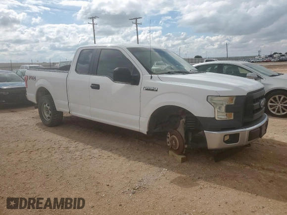 2017 Ford F-150 XL with VIN 1FTFX1EFXHKC75996, listed as a Copart auction lot 63468885 with 83,057 mi miles and Salvage title. Bid and sale history available at DreamBid. Image 4.