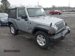 2015 Jeep Wrangler Sport with VIN 1C4AJWAG6FL501160, listed as a IAAI auction lot 41941661 with 134,842 mi miles. Bid and sale history available at carsss.com. Image 1.