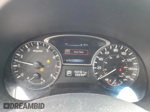 2015 Nissan Altima SL with VIN 1N4AL3AP1FN341434, listed as a Copart auction lot 54692185 with 150,461 mi miles and Salvage Title. Bid and sale history available at DreamBid. Image 9.