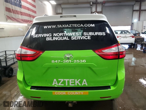 2015 Toyota Sienna XLE с VIN 5TDYK3DC9FS601304, выставлен на аукционе Copart как лот 51118295 с пробегом 153 121 миль миль и Списание • Salvage title. История ставок и продаж доступна на DreamBid. Изображение 6.
