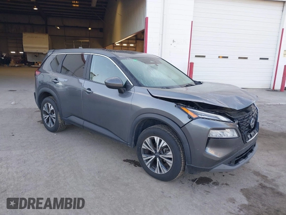 2023 Nissan Rogue SV with VIN 5N1BT3BB8PC795562, listed as a IAAI auction lot 42058955 with 53,820 mi miles. Bid and sale history available at carsss.com. Image 1.