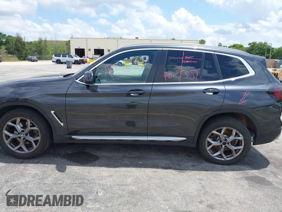 2024 BMW X3 sDrive30i with VIN 5UX43DP09R9T81912, listed as a IAAI auction lot 42190431 with 35,836 mi miles and . Bid and sale history available at DreamBid. Image 14.