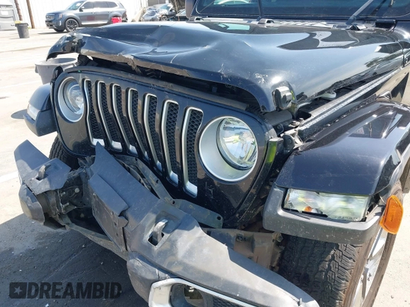 2020 Jeep Wrangler Unlimited Sahara with VIN 1C4HJXEN6LW235159, listed as a IAAI auction lot 42045083 with 68,400 mi miles and . Bid and sale history available at DreamBid. Image 6.