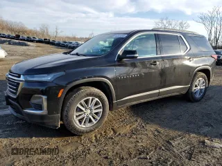 2022 Chevrolet Traverse LT Leather with VIN 1GNERHKW9NJ133781, listed as a Copart auction lot 44631045 with 74,068 mi miles and Salvage Title. Bid and sale history available at carsss.com. Image 1.