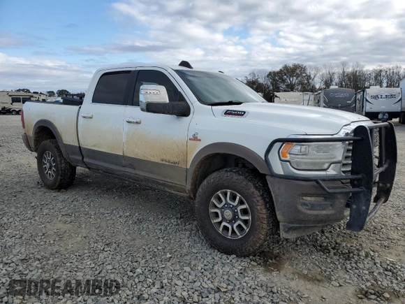 2023 Ram 2500 Longhorn with VIN 3C6UR5GL8PG505043, listed as a Copart auction lot 86341614 with 45,936 mi miles and Salvage Title. Bid and sale history available at carsss.com. Image 4.