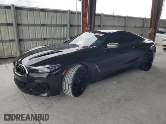 2021 BMW 8 Series M850i xDrive with VIN WBABC4C0XMCG35539, listed as a Copart auction lot 52070705 with 0 mi miles and Non Repairable. Bid and sale history available at carsss.com. Image 1.