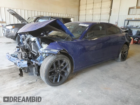 2022 Dodge Charger SXT with VIN 2C3CDXBG5NH224828, listed as a Copart auction lot 47129175 with 28,822 mi miles and Salvage Title. Bid and sale history available at DreamBid. Image 1.
