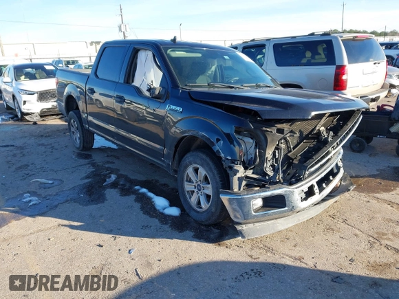 2019 Ford F-150 XL with VIN 1FTEW1C40KKC52685, listed as a IAAI auction lot 41380536 with 117,655 mi miles and . Bid and sale history available at DreamBid. Image 1.