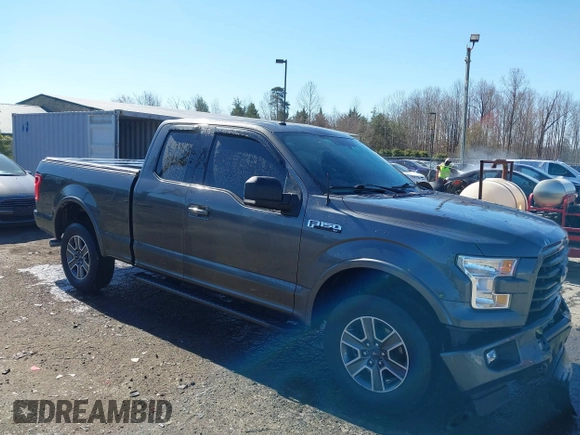 2017 Ford F-150 XL with VIN 1FTFX1EF9HKE56619, listed as a IAAI auction lot 41802575 with 128,051 mi miles. Bid and sale history available at carsss.com. Image 1.