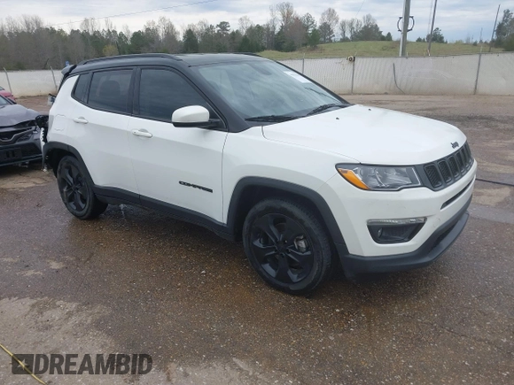 2020 Jeep Compass Latitude with VIN 3C4NJCBB9LT118042, listed as a IAAI auction lot 41811634 with 62,717 mi miles and . Bid and sale history available at carsss.com. Image 1.