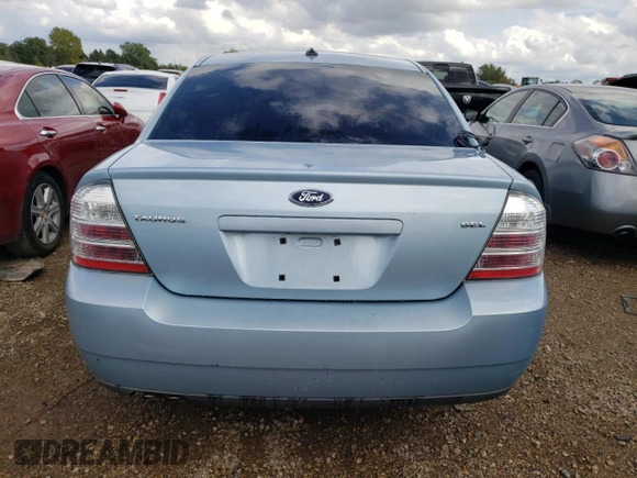 2008 Ford Taurus SEL with VIN 1FAHP24W98G126522, listed as a Copart auction lot 69154734 with 0 mi miles and Salvage Title. Bid and sale history available at carsss.com. Image 6.