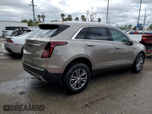 2023 Cadillac XT5 FWD Premium Luxury with VIN 1GYKNCRS2PZ178623, listed as a Copart auction lot 85016494 with 23,336 mi miles and Non Repairable. Bid and sale history available at carsss.com. Image 3.