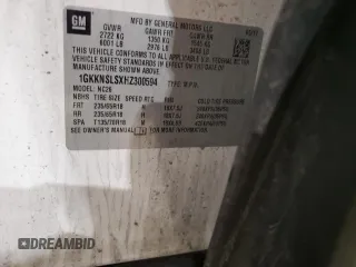 2017 GMC Acadia SLE z VIN 1GKKNSLSXHZ300594, wystawiony jako Copart lot #47417535 z przebiegiem 86 421 mil mil oraz Szkody całkowita. Historia ofert i sprzedaży dostępna na DreamBid. Obrazek 13.