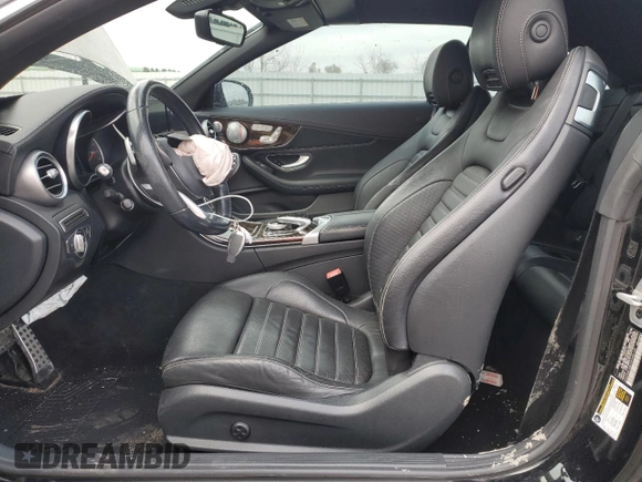 2017 Mercedes-Benz C 300 with VIN WDDWK4JB0HF498145, listed as a Copart auction lot 46093645 with 64,991 mi miles and Salvage Title. Bid and sale history available at DreamBid. Image 7.