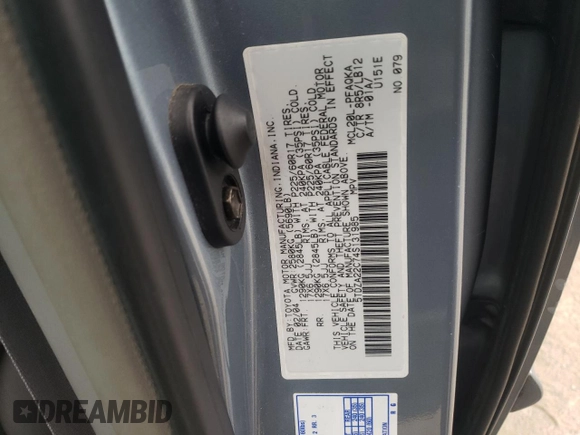 2004 Toyota Sienna XLE with VIN 5TDZA22C74S131985, listed as a Copart auction lot 49000605 with 225,254 mi miles and Clean Title. Bid and sale history available at DreamBid. Image 13.