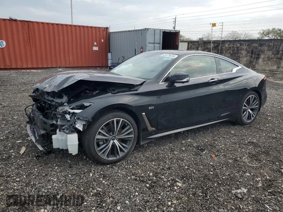 2021 Infiniti Q60 Luxe z VIN JN1EV7KL7MM470583, wystawiony jako Copart lot #45479434 z przebiegiem 37 020 mil mil oraz . Historia ofert i sprzedaży dostępna na DreamBid. Obrazek 1.