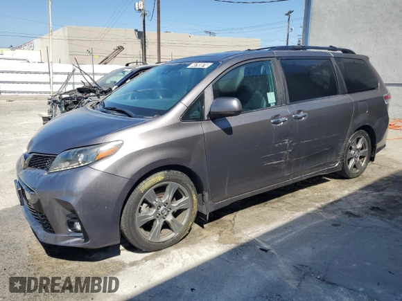 2020 Toyota Sienna SE with VIN 5TDXZ3DC0LS041739, listed as a Copart auction lot 64793874 with 4,776 mi miles and Clean Title. Bid and sale history available at carsss.com. Image 1.