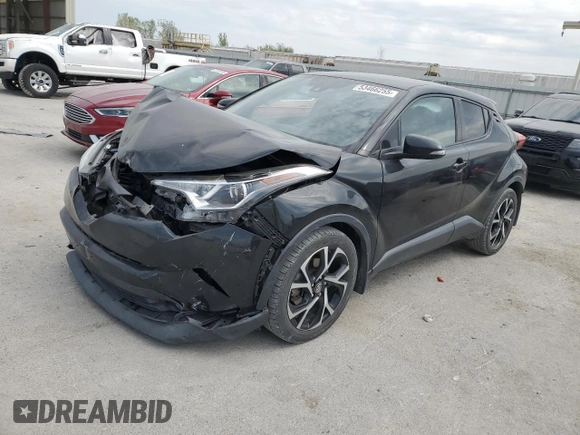 2018 Toyota C-HR XLE z VIN NMTKHMBX2JR036806, wystawiony jako Copart lot #53466255 z przebiegiem 66 915 mil mil oraz Szkoda całkowita • Salvage title. Historia ofert i sprzedaży dostępna na DreamBid. Obrazek 1.