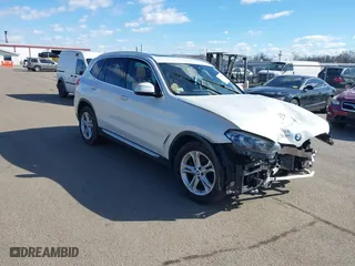 2019 BMW X3 xDrive30i with VIN 5UXTR9C53KLE14519, listed as a IAAI auction lot 41747651 with 141,273 mi miles. Bid and sale history available at carsss.com. Image 1.