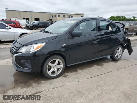 2022 Mitsubishi Mirage ES with VIN ML32FUFJ2NHF06863, listed as a Copart auction lot 55861615 with 29,514 mi miles and Salvage title. Bid and sale history available at DreamBid. Image 1.