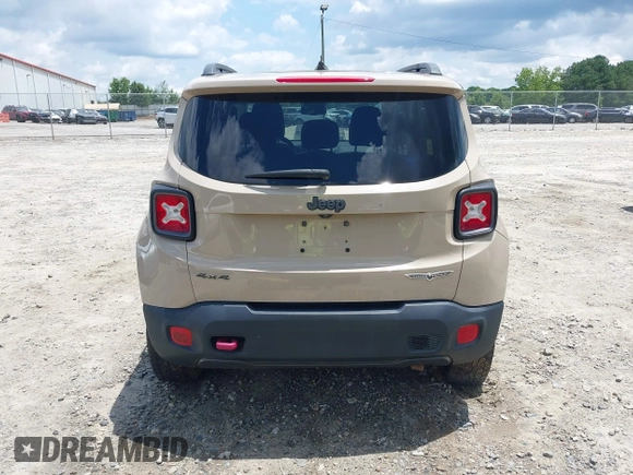 2017 Jeep Renegade Trailhawk with VIN ZACCJBCB5HPF70617, listed as a IAAI auction lot 42516113 with 66,187 mi miles and . Bid and sale history available at DreamBid. Image 17.
