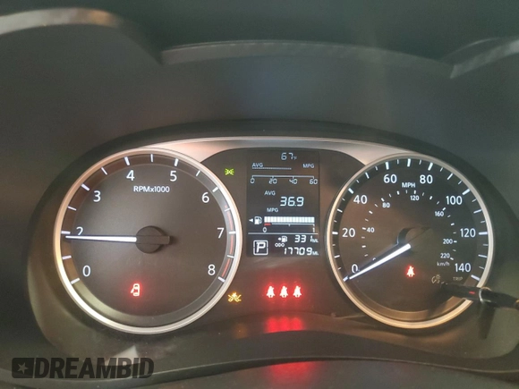 2024 Nissan Versa S with VIN 3N1CN8DV7RL919984, listed as a Copart auction lot 54871485 with 17,709 mi miles and Clean Title. Bid and sale history available at DreamBid. Image 9.