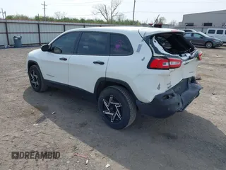 2016 Jeep Cherokee Sport with VIN 1C4PJMAB1GW218412, listed as a IAAI auction lot 41909027 with 167,206 mi miles. Bid and sale history available at carsss.com. Image 3.