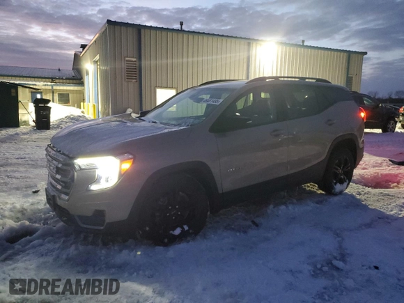 2022 GMC Terrain AT4 with VIN 3GKALYEV1NL309263, listed as a Copart auction lot 46481495 with 36,597 mi miles and Salvage Title. Bid and sale history available at DreamBid. Image 1.