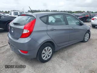 2017 Hyundai Accent SE with VIN KMHCT5AE3HU327391, listed as a IAAI auction lot 41953612 with 108,410 mi miles. Bid and sale history available at carsss.com. Image 4.