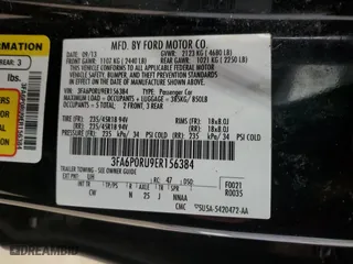 2014 Ford Fusion Titanium Hybrid with VIN 3FA6P0RU9ER156384, listed as a Copart auction lot 53856705 with 159,075 mi miles and Clean Title. Bid and sale history available at carsss.com. Image 12.